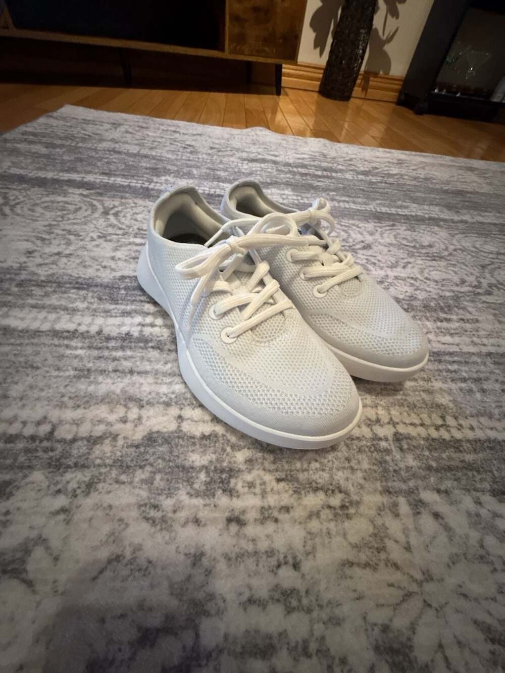 Allbirds Tree Runners White Sneakers Women's Size 9